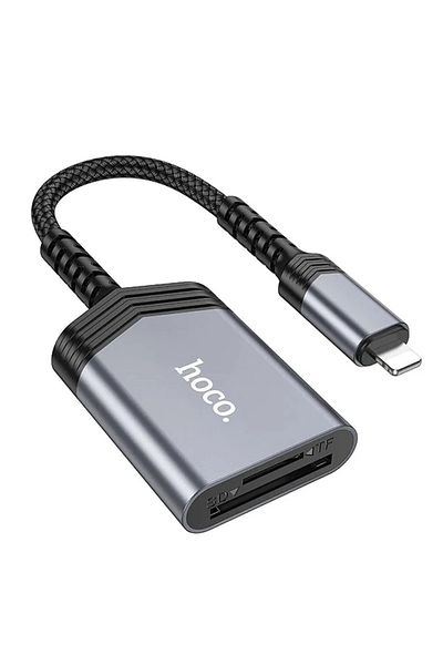 CepteToptan Hoco Ua25 2-in-1 iPhone Lightning Card Reader-(1903) - Mki̇5766-1008