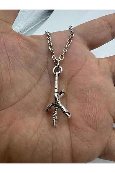 Herşey Nota Claw Charm – Unisex Necklace with Chicken Claw Figure (60 cm Chain)