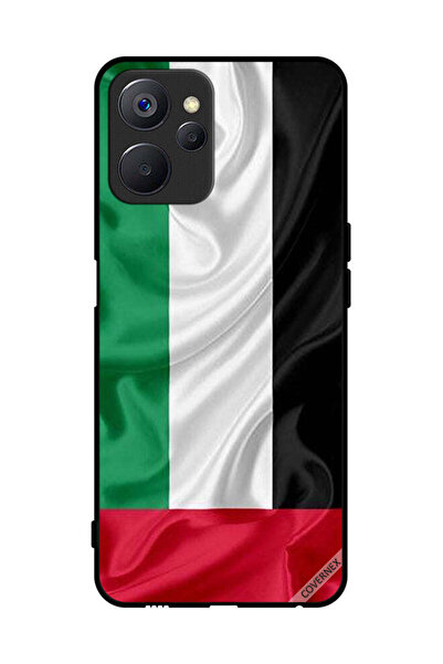 Covernex غطاء حماية لهاتف Realme 9i 5G، قماش علم الإمارات العربية المتحدة