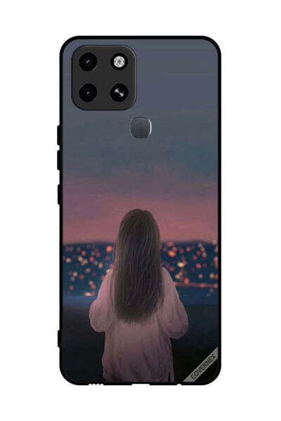 Covernex غطاء حماية لهاتف إنفينيكس سمارت 6 - فتاة واقفة