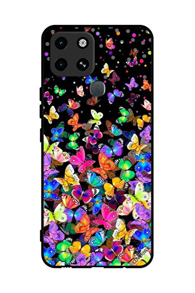 Covernex غطاء حماية لهاتف إنفينيكس سمارت 6 بنقشة فراشات صغيرة