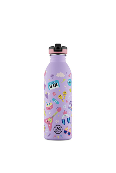 24 Bottles Kids Bottle Music Friends Pipetli Paslanmaz Çelik Çocuk Su Mataras...