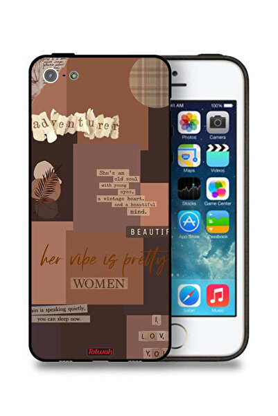 Tolwak جراب حماية لجهاز Apple iPhone 5/5s/SE للنساء من Adventurer