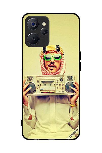 Covernex غطاء حماية لهاتف Realme 9i 5G يحمل جهاز موسيقى عتيق