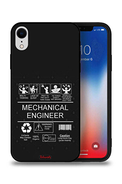 Tolwak جراب حماية لجهاز Apple iPhone XR - ملصق مهندس ميكانيكي