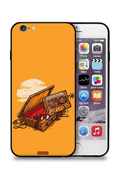 Tolwak غطاء حماية لجهاز Apple iPhone 6 Plus/6s Plus بتصميم شريط كاسيت وشريط لاصق