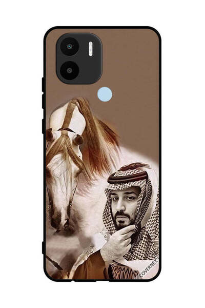Covernex غطاء حماية لهاتف شاومي ريدمي A1 بلس محمد بن سلمان أمام حصان