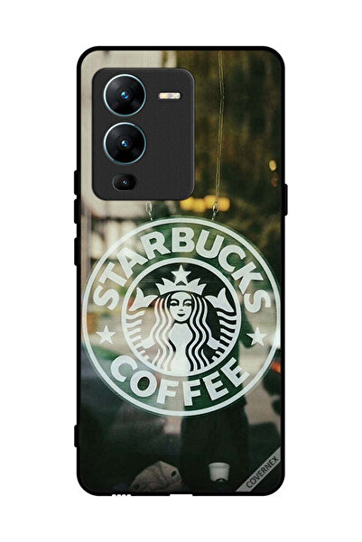 Covernex غطاء حماية لهاتف فيفو V25 برو - محبو قهوة ستاربكس