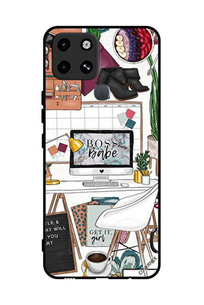 Covernex غطاء حماية لهاتف Infinix Smart 6 - مشبك فني من Boss Babe