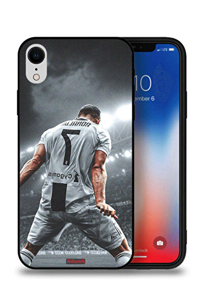 Tolwak جراب حماية لهاتف Apple iPhone XR بشعار احتفال كريستيانو رونالدو