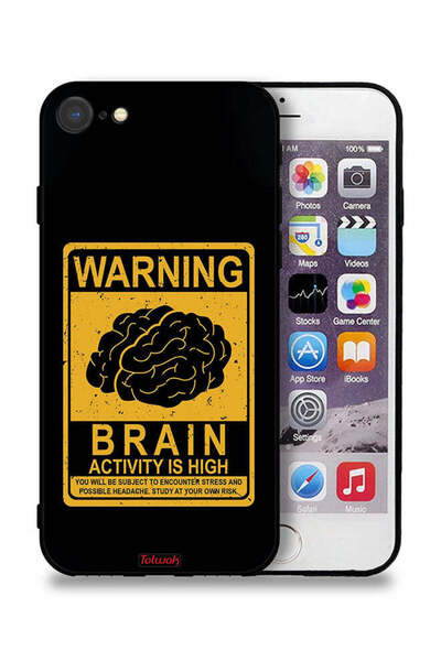 Tolwak جراب حماية لجهاز Apple iPhone 8 يحذر من ارتفاع نشاط الدماغ