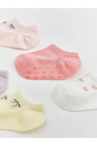 LC Waikiki Чорапи с ботуши за бебета с щампа LCW baby, 5 броя (S5)