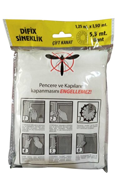 Genel Markalar 125 X 150 Cm Çift Kanat Sineklik Yapıştırma Bantlı Pencere Ve ...