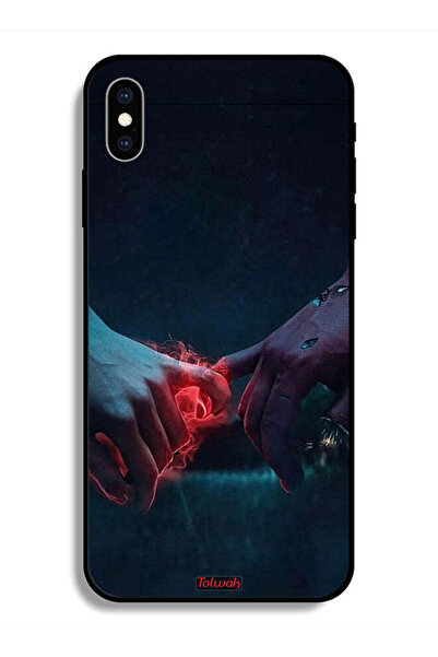Tolwak Protective Case For Apple iPhone X Burning Hands