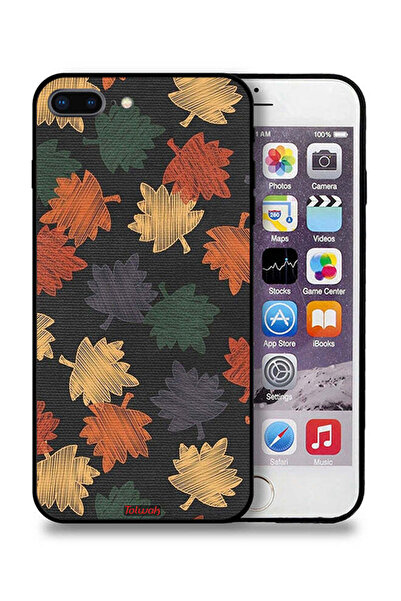 Tolwak غطاء حماية لجهاز Apple iPhone 7 Plus برسومات أوراق الخريف