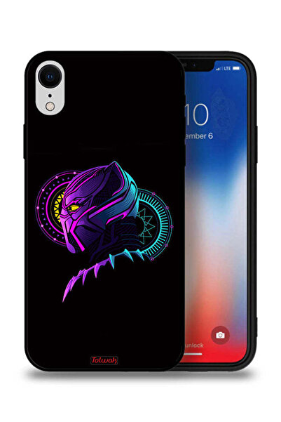 Tolwak جراب حماية لجهاز Apple iPhone XR، عمل فني رقمي، رسم توضيحي بسيط عالي ا...