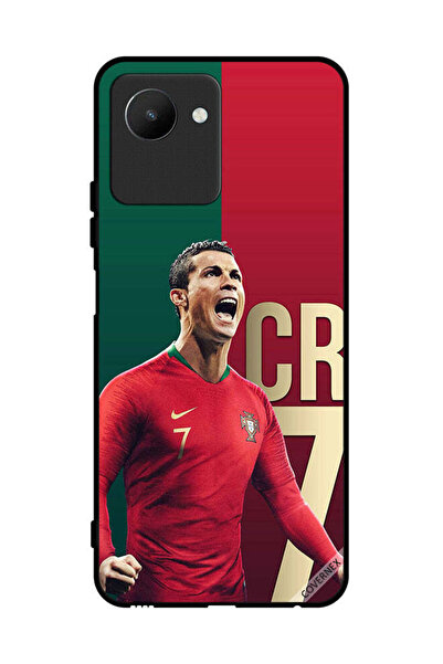 Covernex غطاء حماية لهاتف Realme C30s، مجموعة فريق كريستيانو رونالدو البرتغال