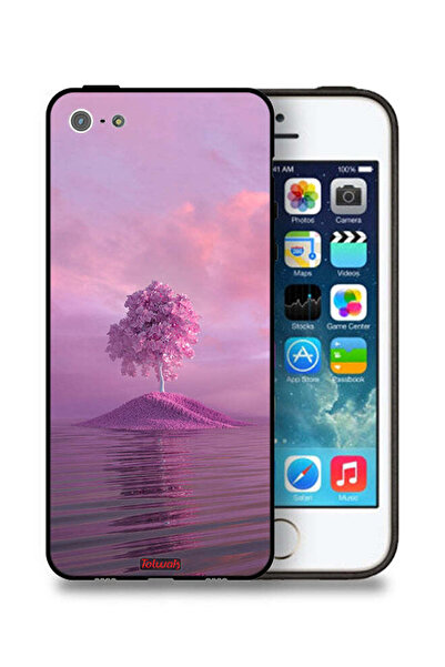 Tolwak غطاء حماية شجرة لهاتف Apple iPhone 5/5s/SE من Unsplash