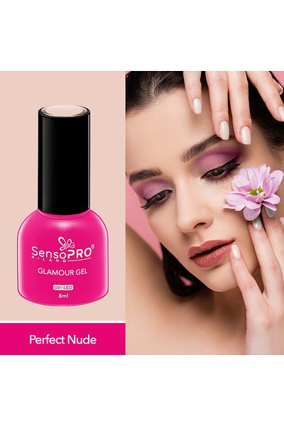 SensoPRO Milano Oja semipermanentă Glamour Gel 8ml, Perfect Nude #23
