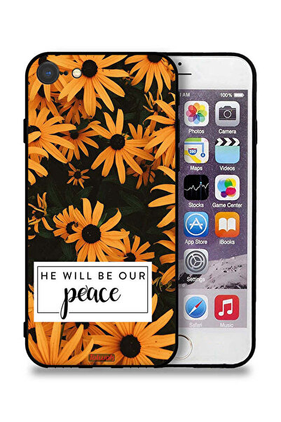 Tolwak جراب حماية لجهاز Apple iPhone SE (2020) مكتوب عليه "سيكون سلامنا"