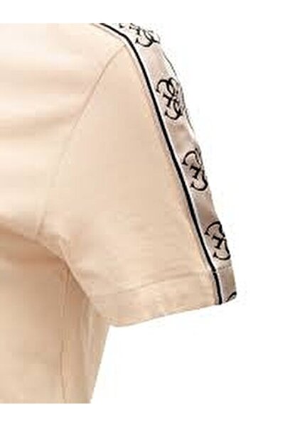 Guess Μπλουζάκι με ριγέ λογότυπο