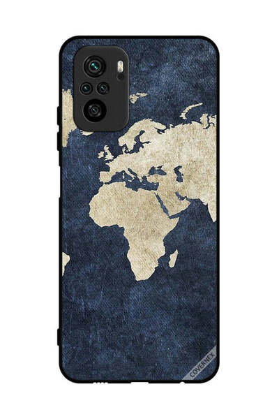 Covernex غطاء حماية لهاتف Poco M5s 4G بنمط خريطة على الجينز