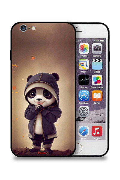 Tolwak جراب حماية لجهاز Apple iPhone 6/6s بتصميم باندا صغير لطيف