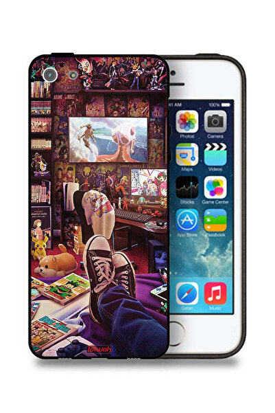 Tolwak غطاء حماية لجهاز Apple iPhone 5/5s/SE من Comic Zone