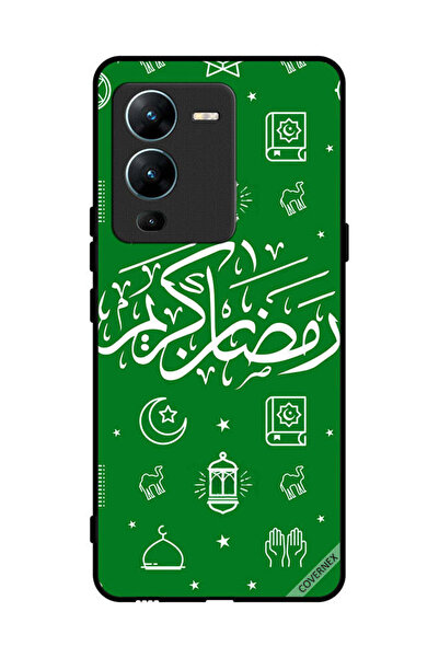 Covernex غطاء حماية لهاتف فيفو V25 برو - رمضان كريم - أخضر