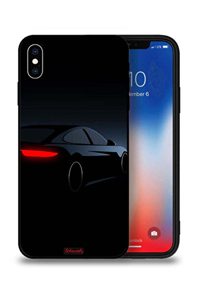 Tolwak غطاء حماية لجهاز Apple iPhone XS - سيارة داكنة