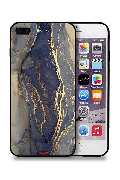 Tolwak غطاء حماية لجهاز Apple iPhone 7 Plus بنمط رخامي لامع