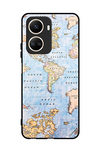 Covernex Protective Case Cover For Huawei nova 10 SE World Map