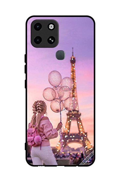 Covernex غطاء حماية لهاتف إنفينيكس سمارت 6 - فتاة تحمل بالونات