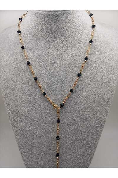 Ralp Moda Yellow Black Y Necklace