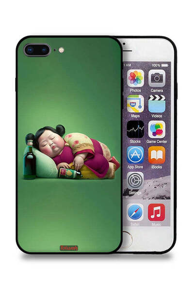 Tolwak غطاء حماية لهاتف Apple iPhone 7 Plus بتصميم فتاة سمينة