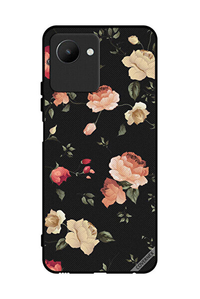 Covernex غطاء حماية لهاتف Realme C30s - خلفية فنية على شكل زهرة