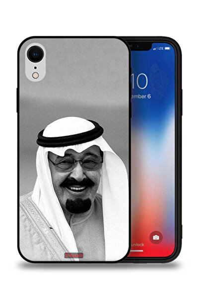 Tolwak غطاء حماية لجهاز آيفون XR من آبل، صورة الملك عبدالله مبتسماً