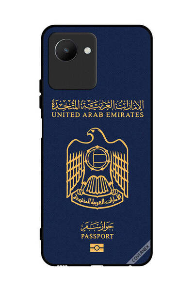 Covernex غطاء حماية لهاتف Realme C30s بنمط جواز سفر الإمارات العربية المتحدة
