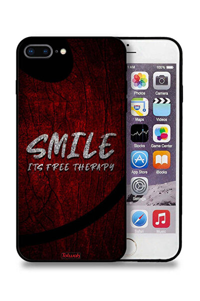 Tolwak جراب حماية لجهاز Apple iPhone 7 Plus - ابتسم، إنه علاج مجاني