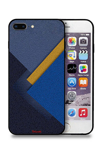 Tolwak جراب حماية جلدي بتصميم مثلثات لهاتف Apple iPhone 7 Plus