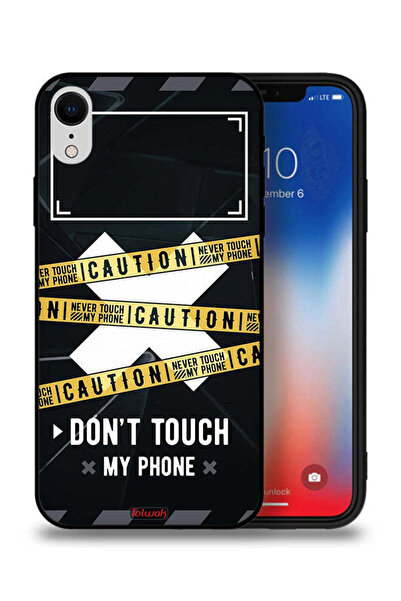 Tolwak جراب حماية لجهاز Apple iPhone XR تحذير: لا تلمس هاتفي أبدًا