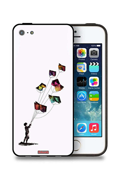 Tolwak غطاء حماية من أبل آيفون 5/5s/SE بتصميم كتاب الطائرات الورقية