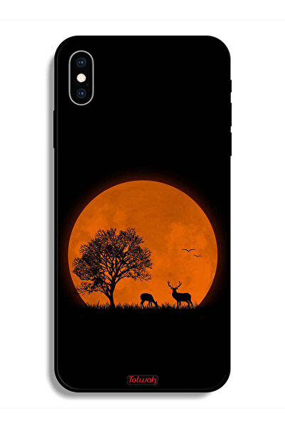 Tolwak Protective Case For Apple iPhone X Evening Moon Art