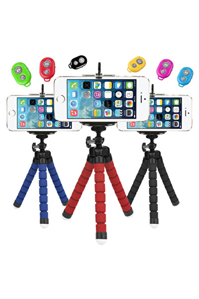 lowell home Mini Tripod Selfie Tabletop Stand + Bluetooth Remote-(5775) - Loh...