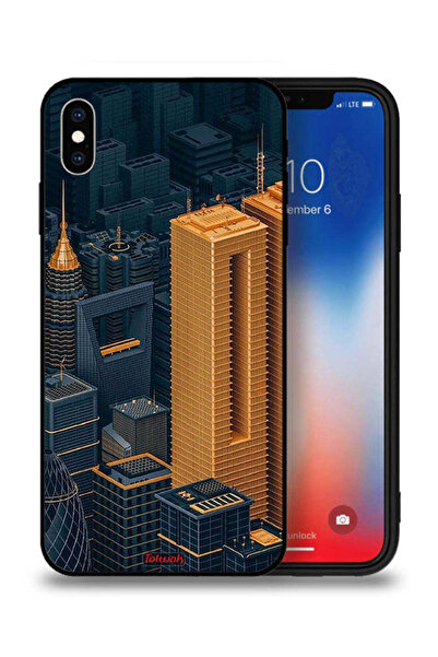 Tolwak غطاء حماية لجهاز Apple iPhone XS Max - مباني فنية