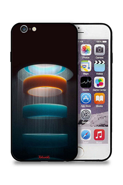 Tolwak غطاء حماية بتصميم حلقات لهاتف Apple iPhone 6/6s