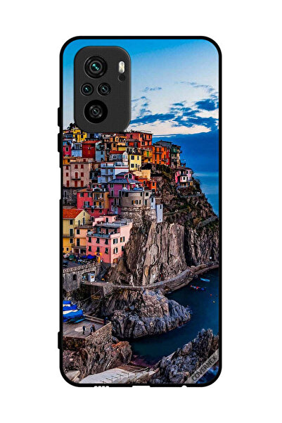 Covernex غطاء حماية لهاتف Poco M5s 4G - منازل ملونة على البحر