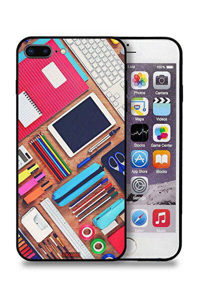 Tolwak جراب حماية لجهاز Apple iPhone 7 Plus بتصميم مكتب الهوايات للفتيات
