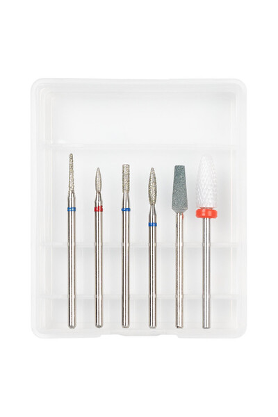 LUXORISE Nail Drill Bits #03, set of 6 pcs