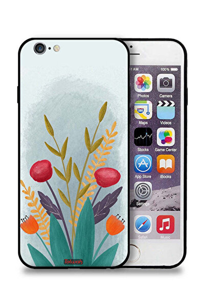 Tolwak غطاء حماية لجهاز Apple iPhone 6/6s برسومات نباتية
